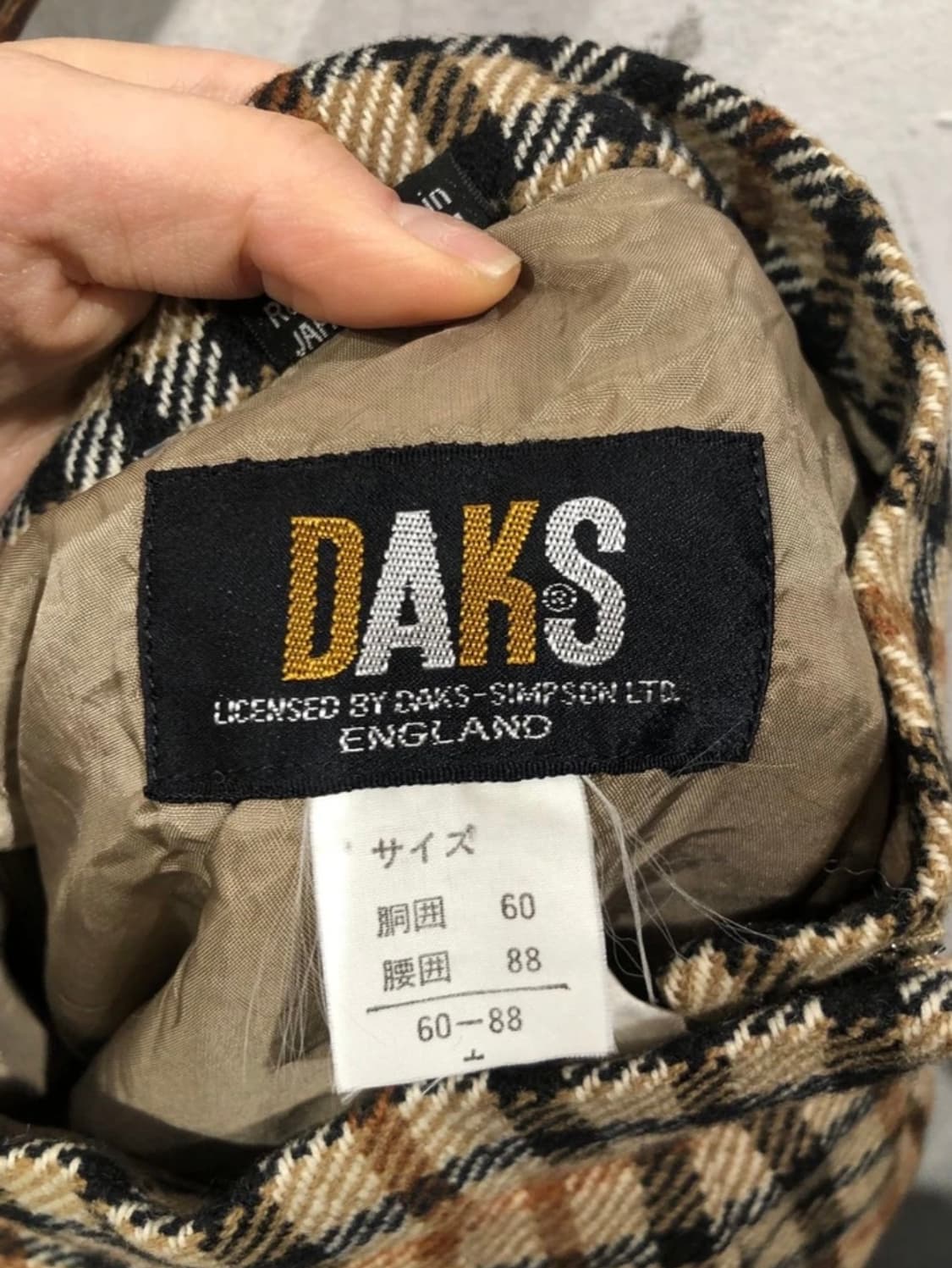 [8502]Daks beige check midi skirt 상품이미지6