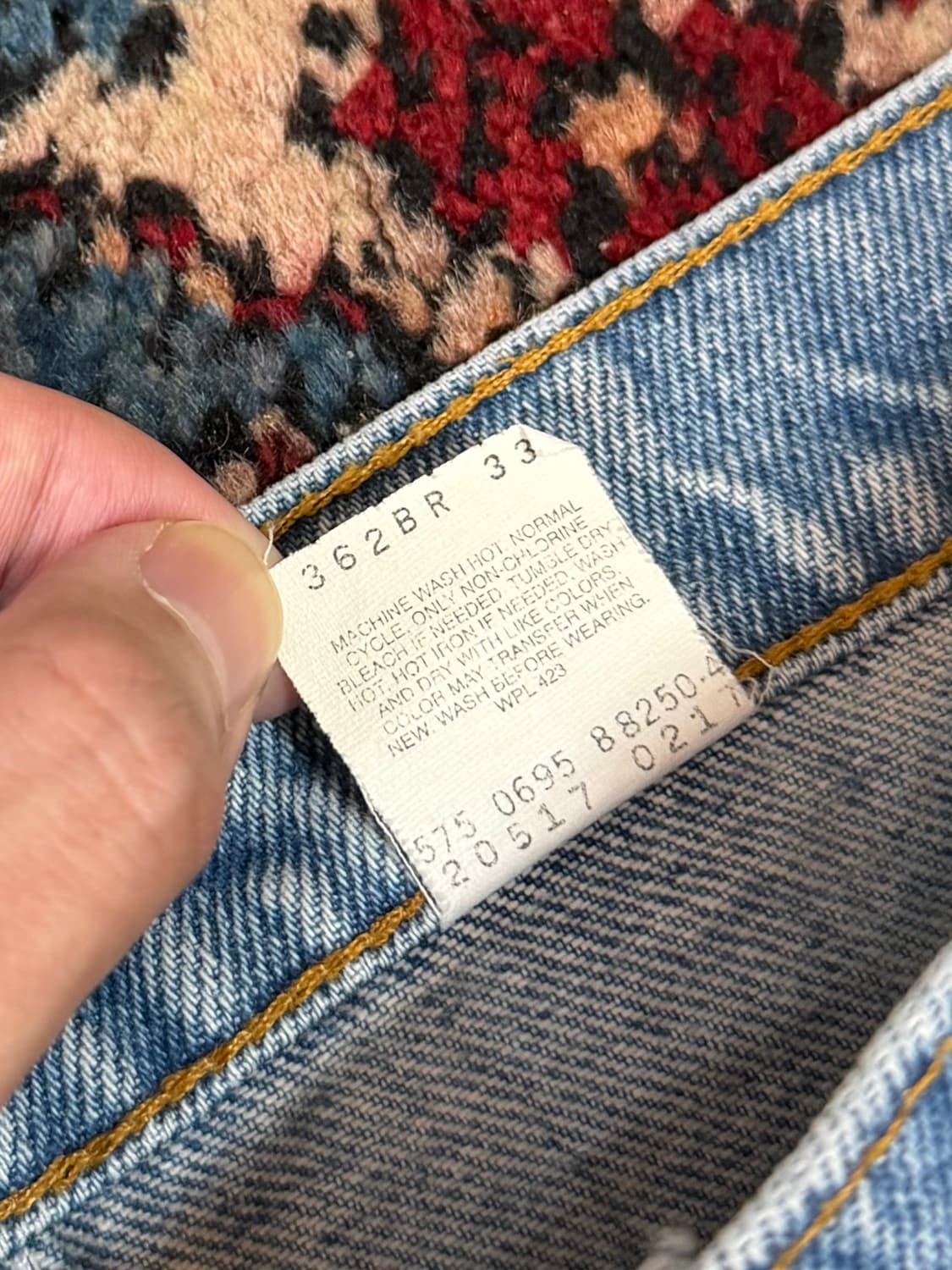 90's USA Made 빈티지 리바이스 517 오렌지탭 부츠컷 상품이미지10