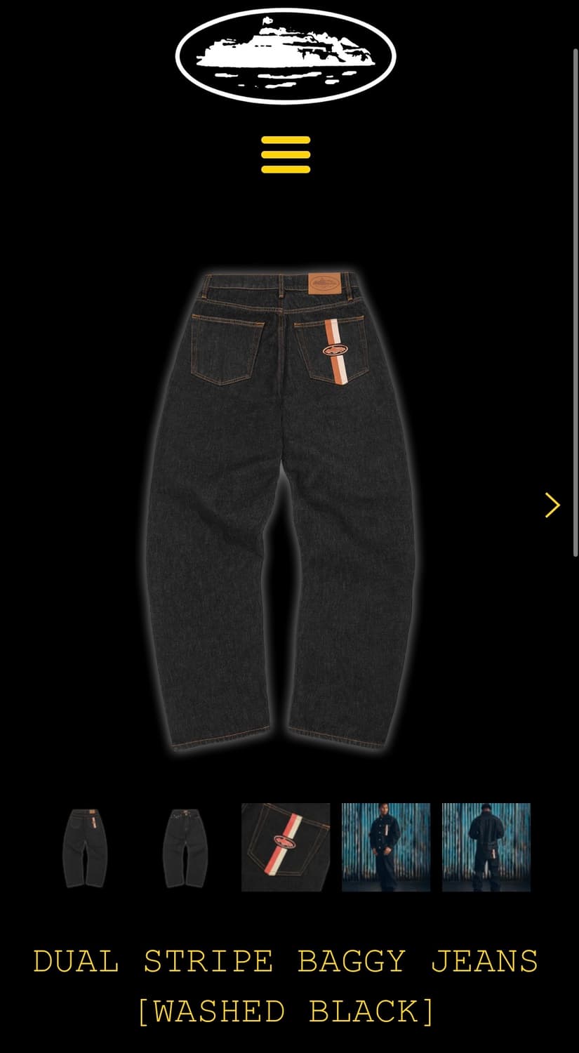 (30)코르테이즈 흑청 데님팬츠 상품이미지1