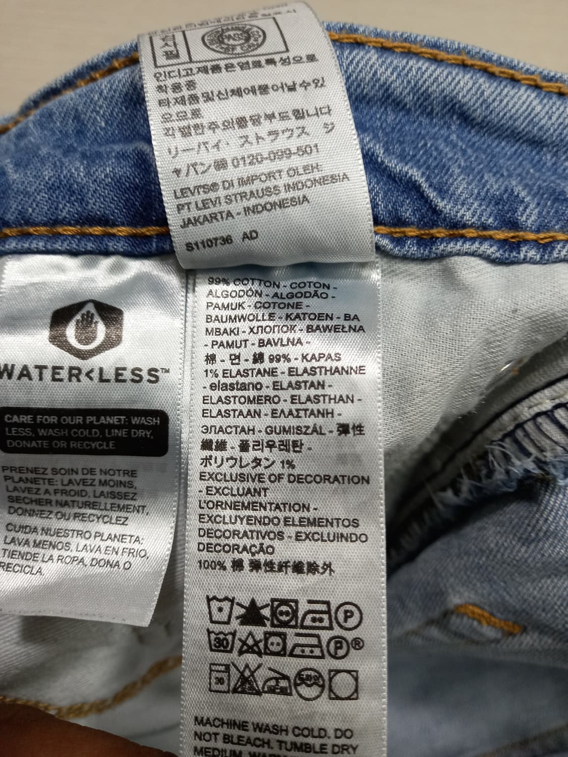 33 리바이스511 이집트 워싱 스판 슬림일자진 33-428 상품이미지9