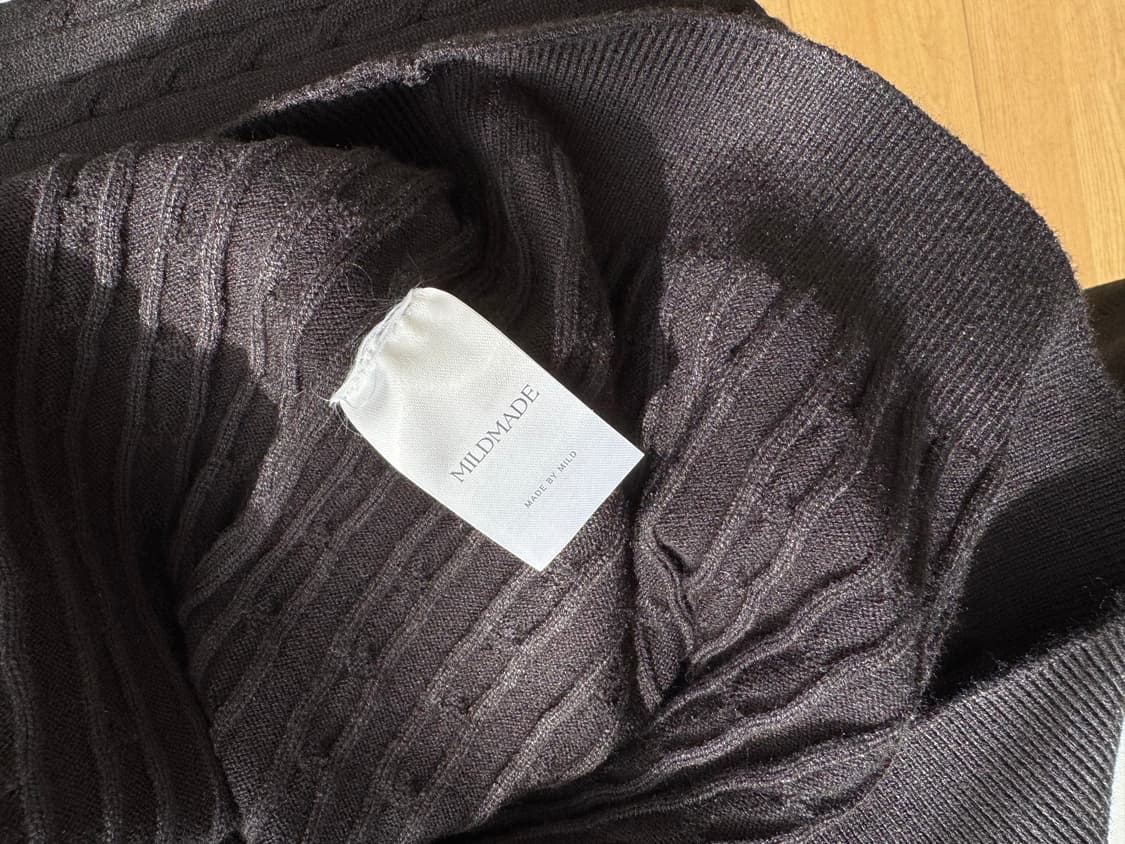 마일드마켓 하우스 소프트 넥 가디건 블랙 상품이미지5