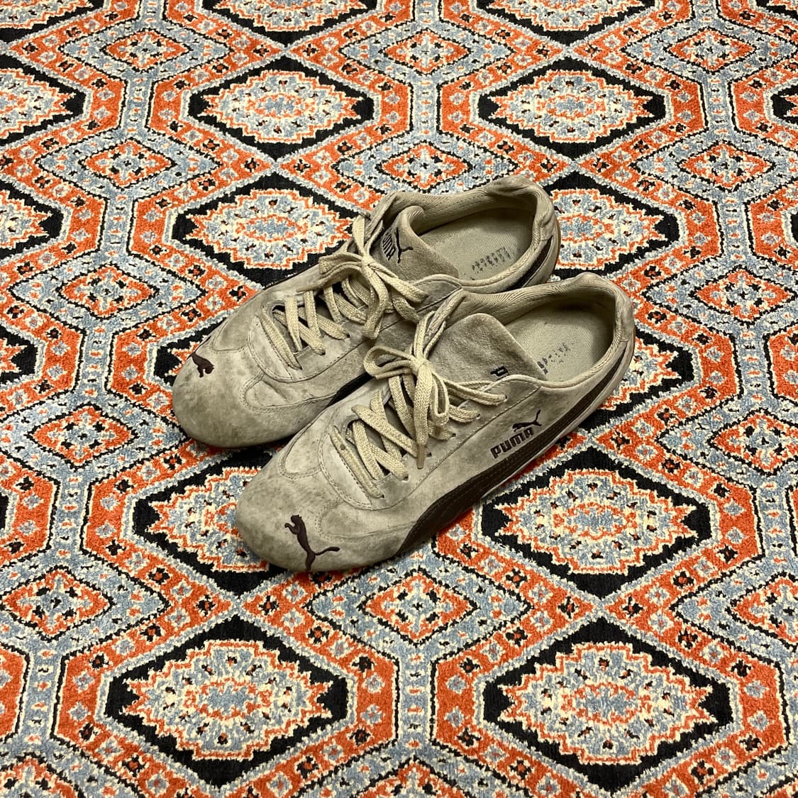 푸마 스피드캣 베이지 브라운 스웨이드 스니커즈 EU44 상품이미지1