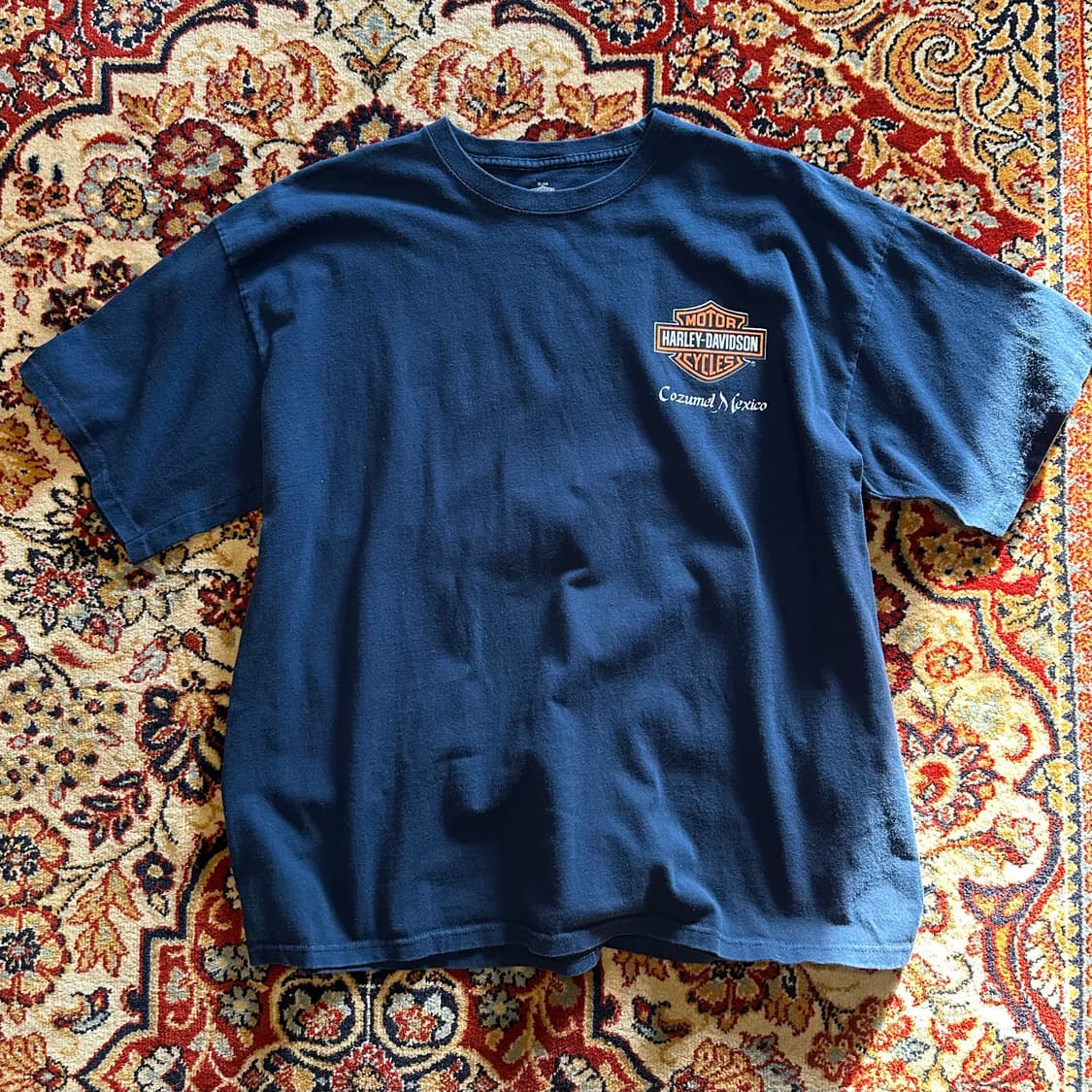 00s Harley-Davidson Skull & Axe - 2XL 상품이미지2