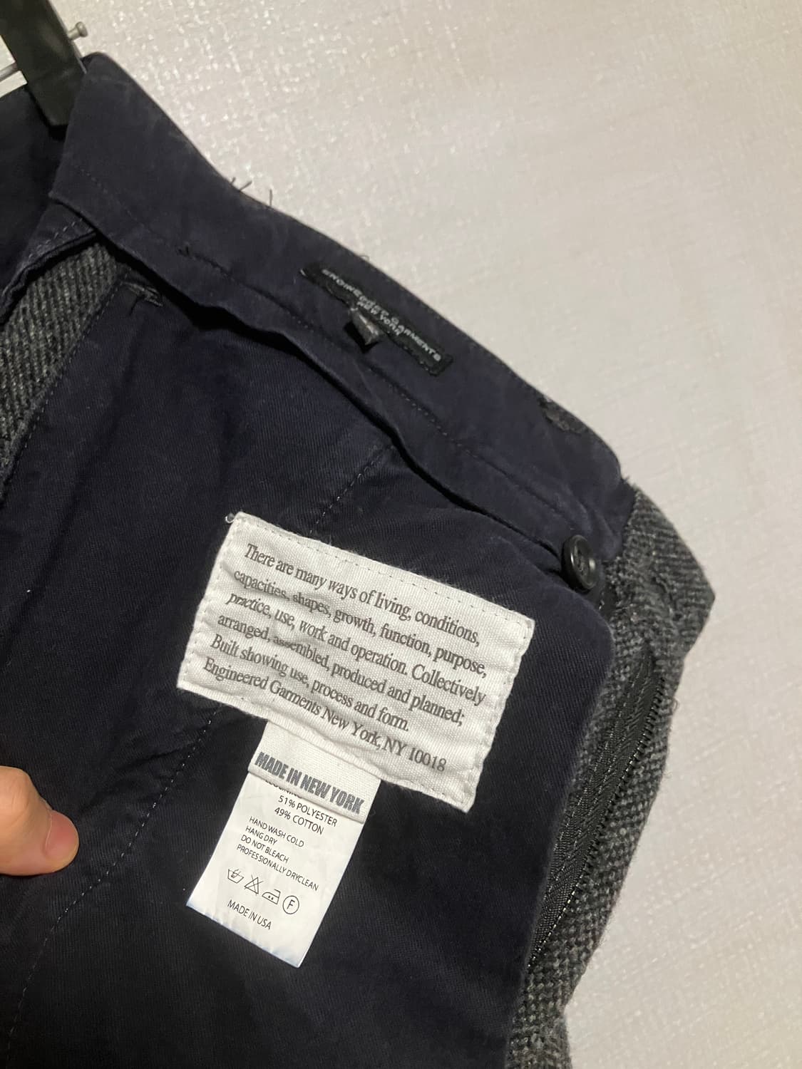 엔지니어드가먼츠 WP 팬츠 (Poly wool HB 헤링본) 상품이미지5