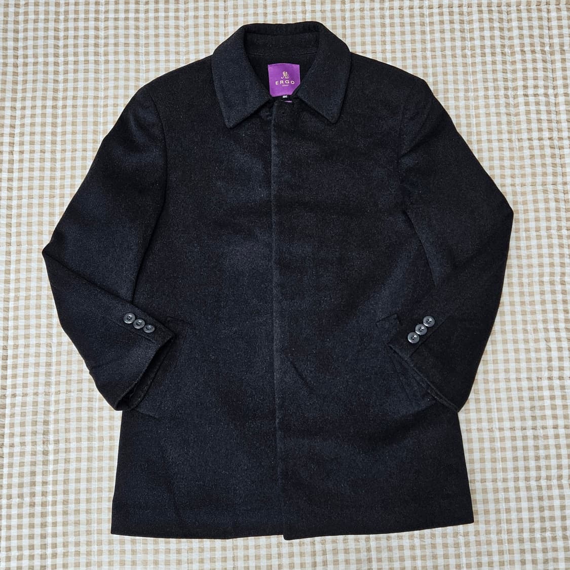 ERGO 울100 하프코트 남자100 상품이미지1