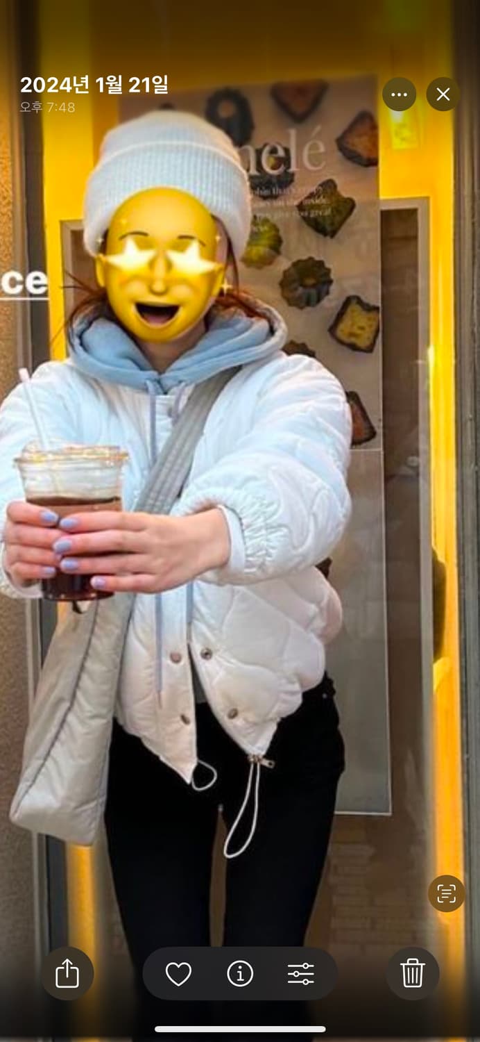 퀄팅패딩 화이트 상품이미지2