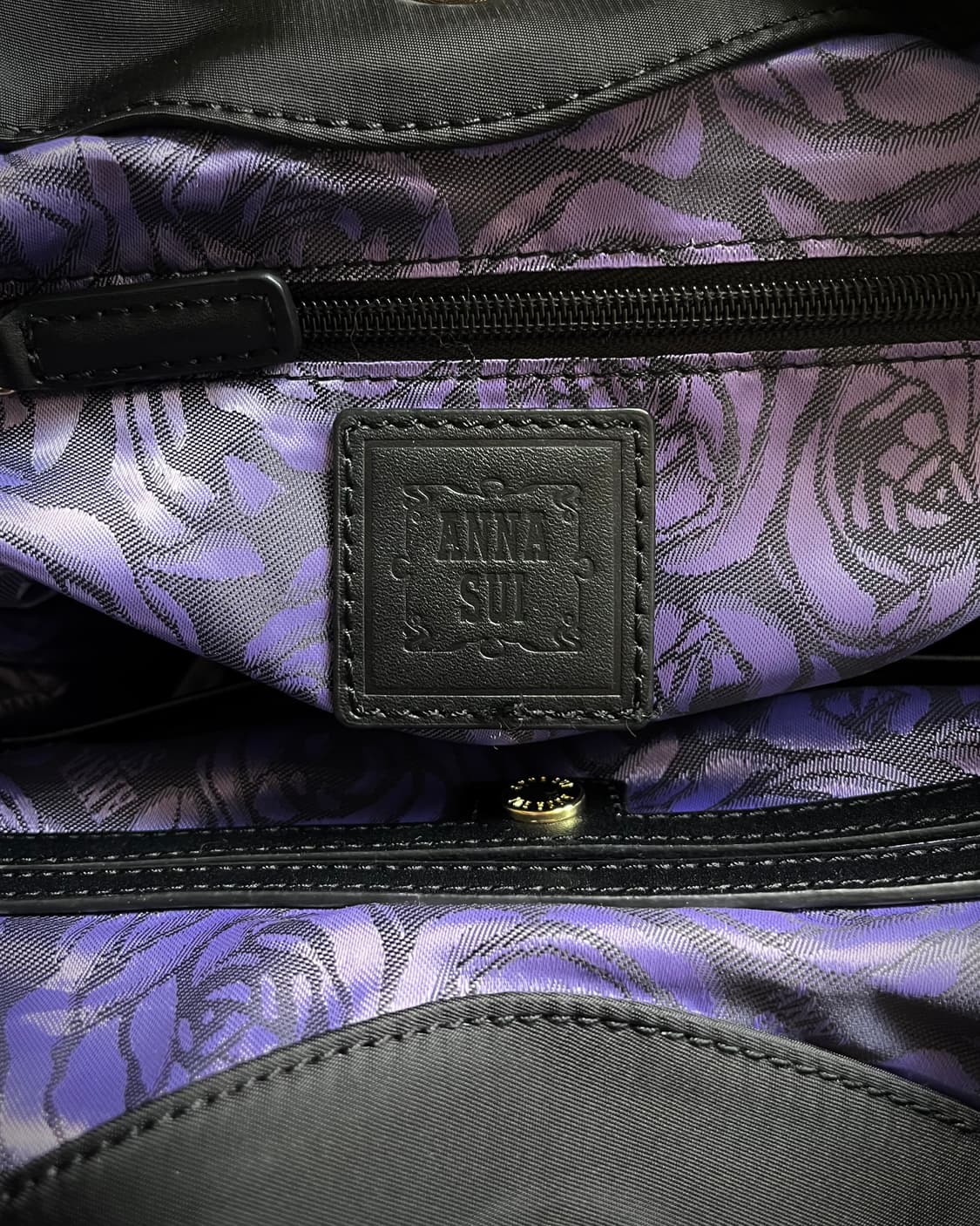 ANNA SUI Black String Big Shoulder Bag 상품이미지8