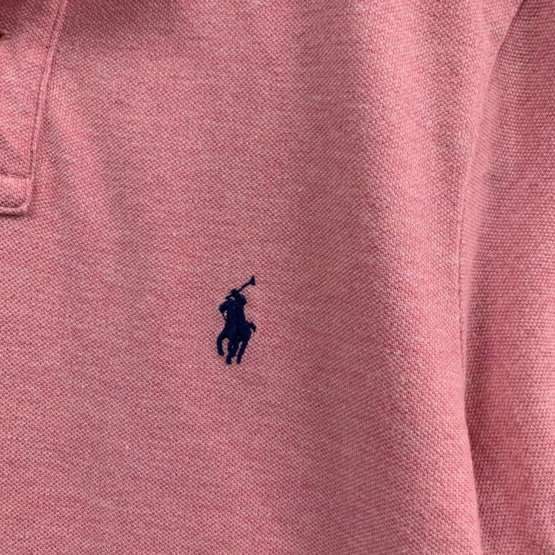 S 폴로랄프로렌 커스텀핏 핑크 PK 반팔 카라티 상품이미지3