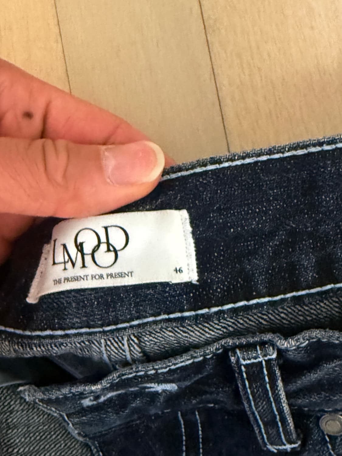 엘무드 / 서프 벌룬 와이드 데님 / 다크블루 / 46 상품이미지7