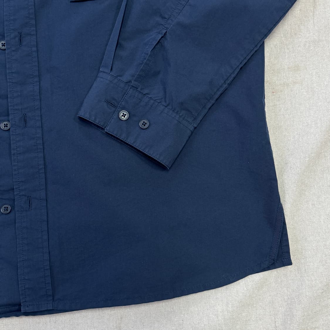 플랙진 바스락 네이비 워싱 셔츠 L(105) 상품이미지2