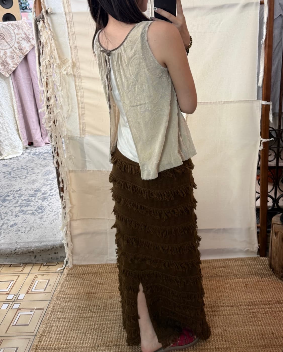 tassle knit skirt 상품이미지2