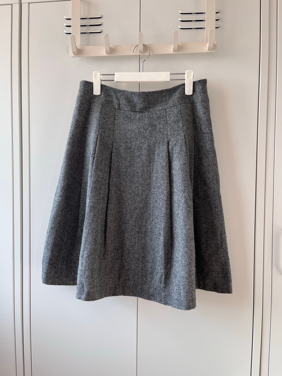 빈티지 주름 플리츠 미디 스커트 상품이미지4