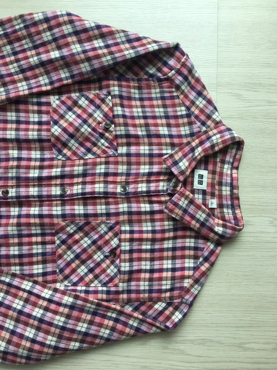 빈티지 uniqlo 체크셔츠 상품이미지1