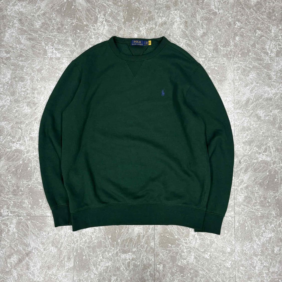 *최신형 폴로 랄프로렌 큐알택 초록 스웨트셔츠 크루넥 맨투맨(L) 상품이미지3