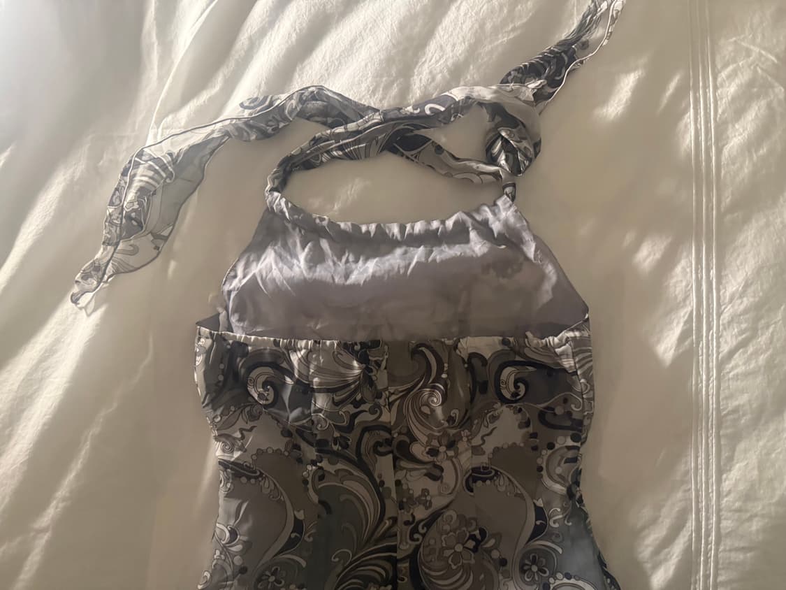 Y2K 그래픽 홀터넥 원피스 상품이미지5