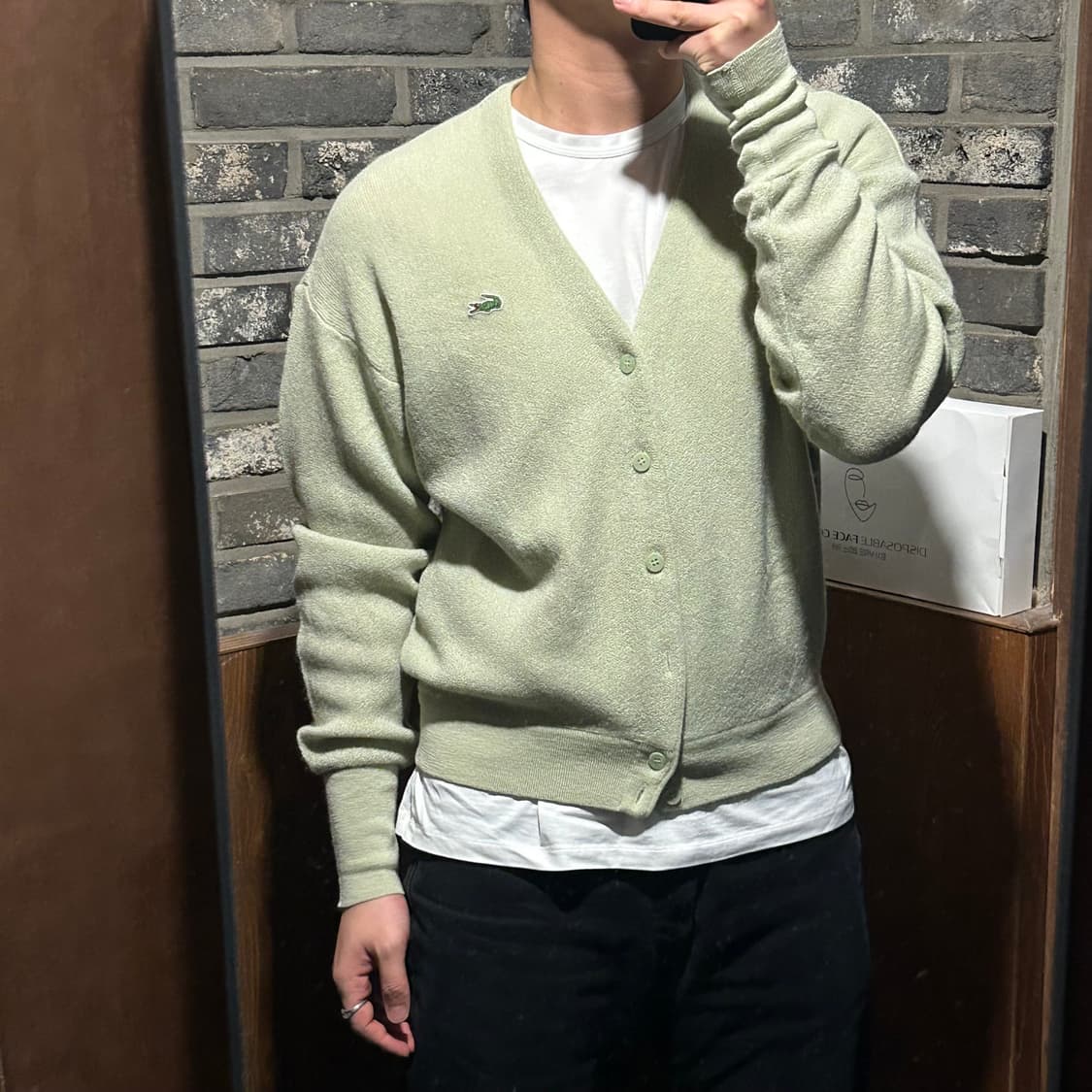 L) 라코스테 서광 빈티지 울 가디건 상품이미지9