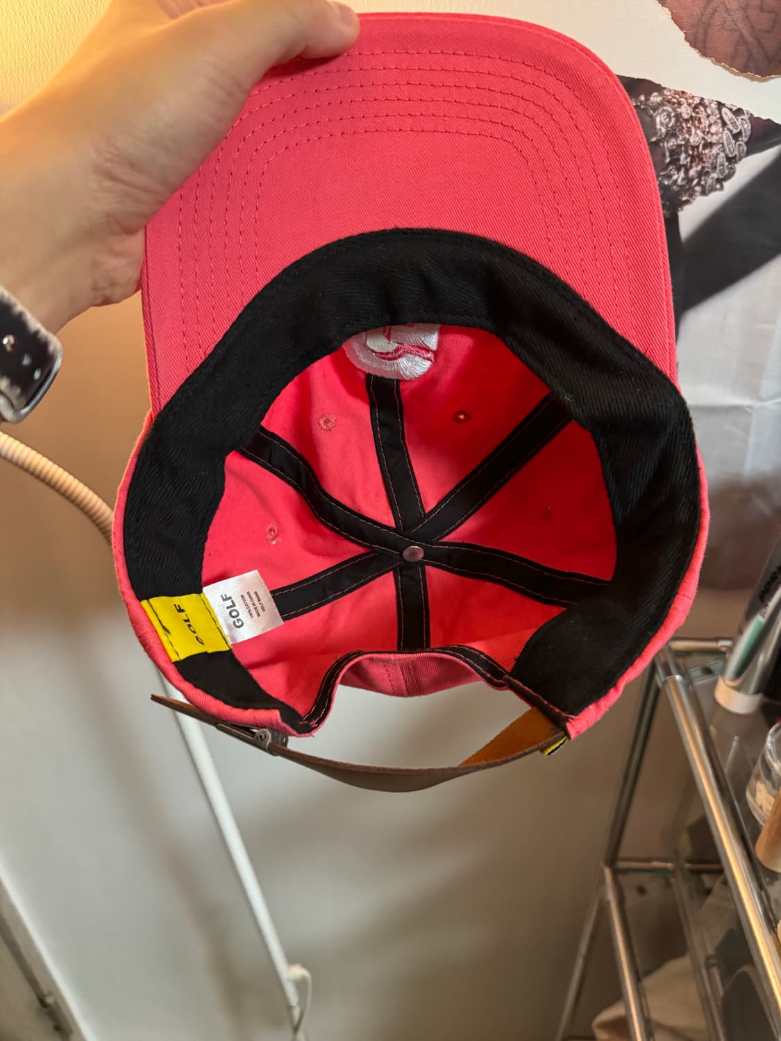 골프왕 타일러더크리에이터 볼캡 오렌지 핑크 상품이미지5