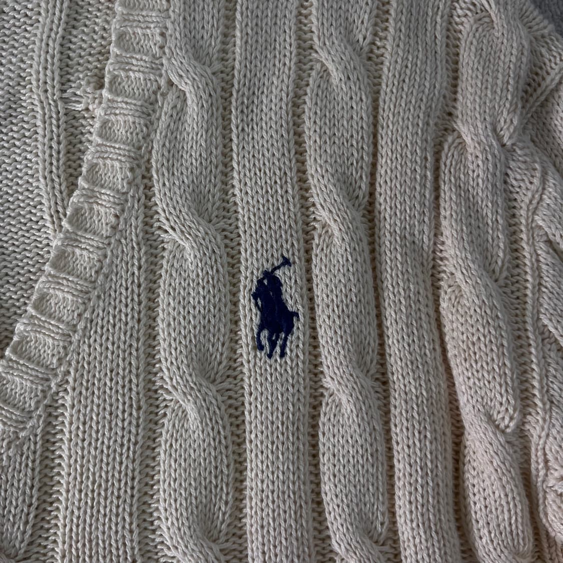 W 95 폴로랄프로렌 신형라벨 꽈배기 브이넥 니트 상품이미지3