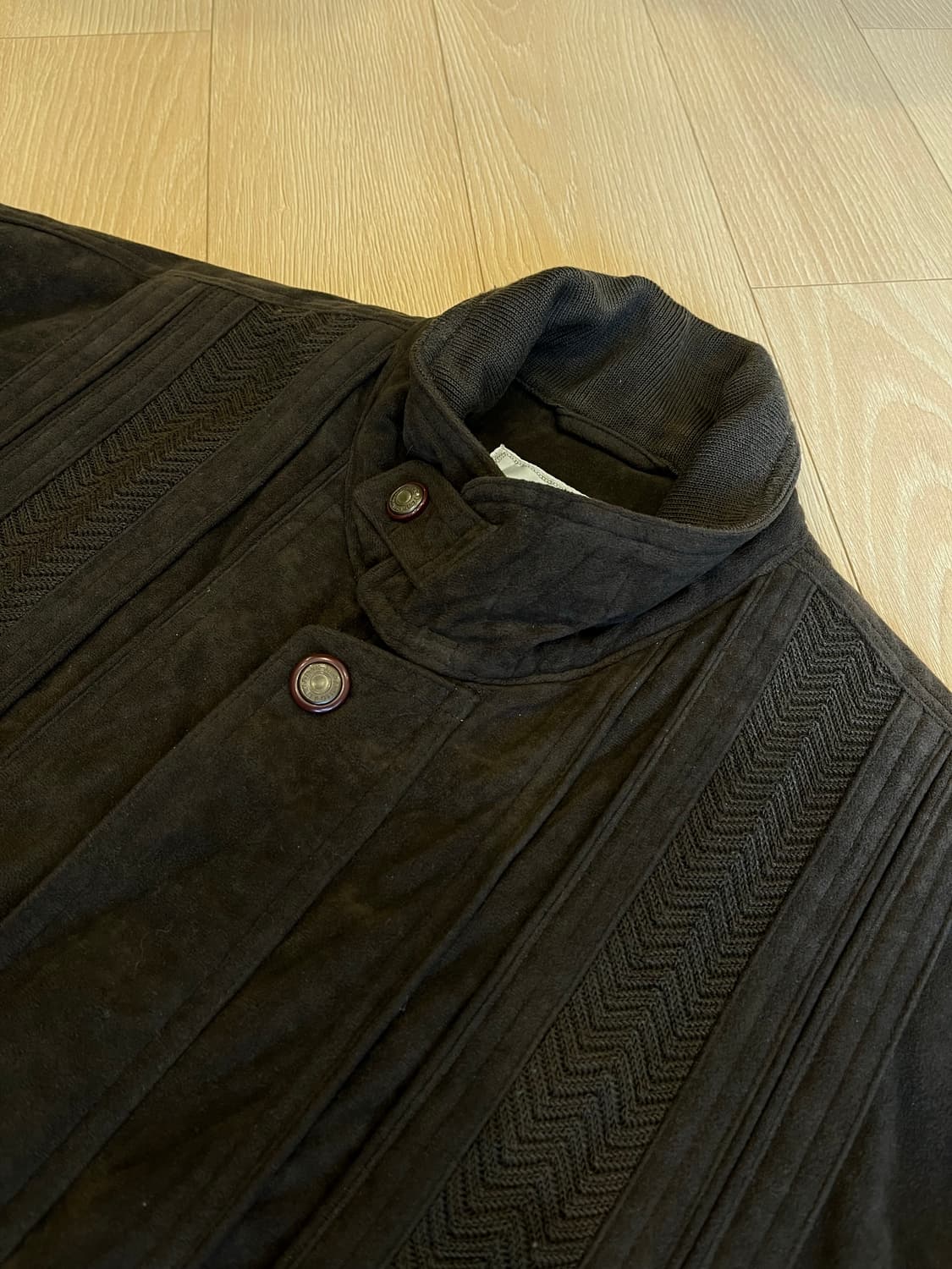 브라운 스웨이드 누빔 자켓 상품이미지7