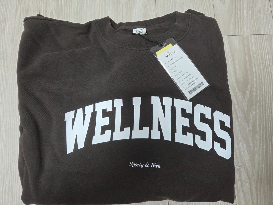 스포티앤리치 웰니스 맨투맨 브라운(L) 상품이미지2