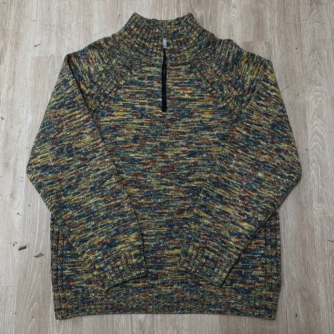 데님 903 남성 반집업 니트 M/95 상품이미지1