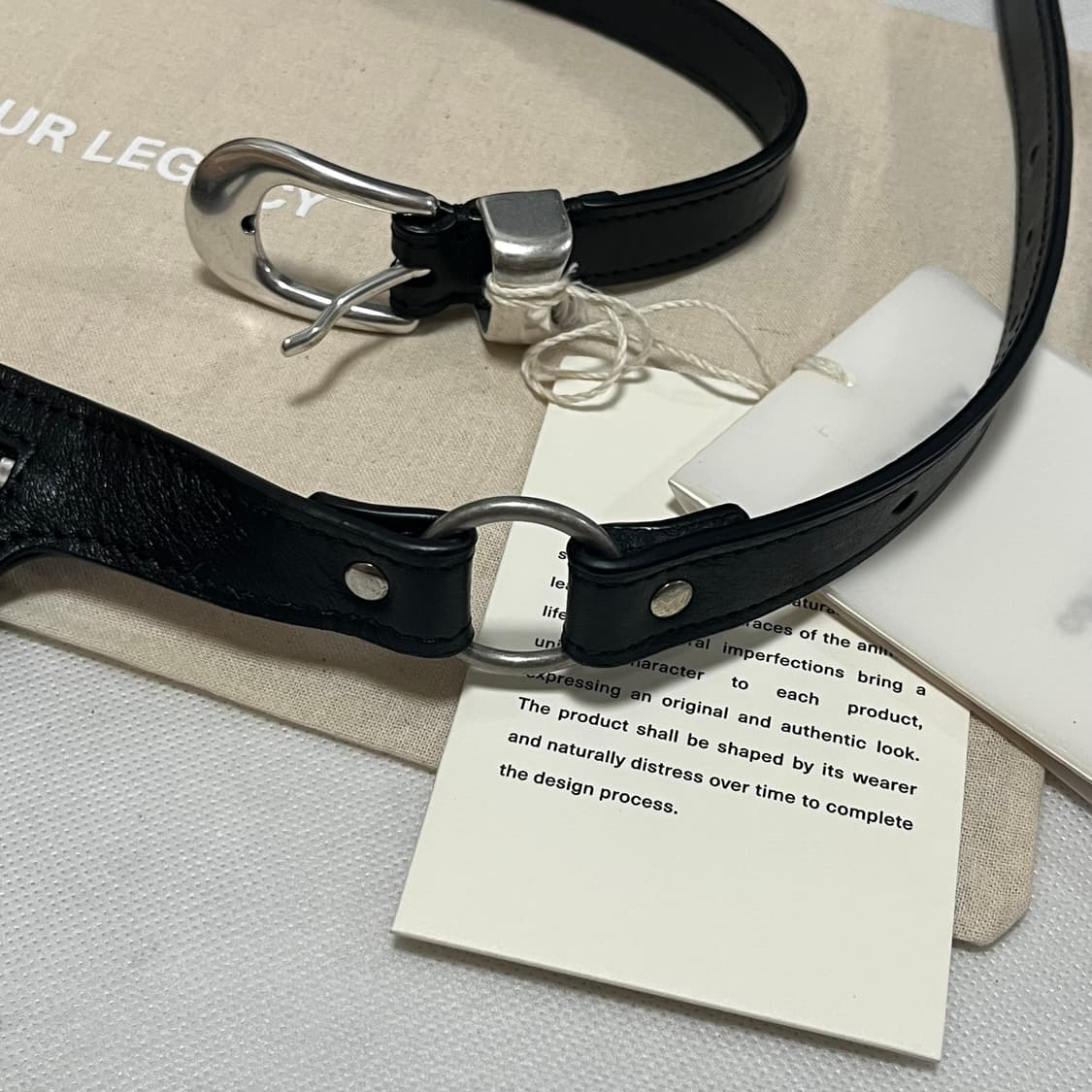 [80]아워레가시 26ss PURSE 벨트/블랙 상품이미지2