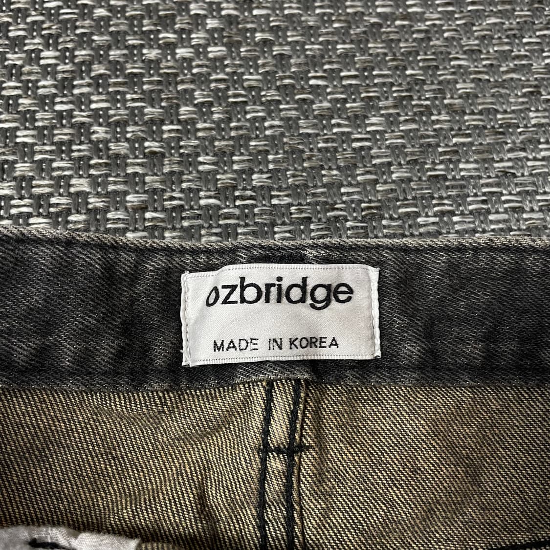 (26) 오즈브릿지 그레이 워싱 데미지 미니 스커트 S 상품이미지3