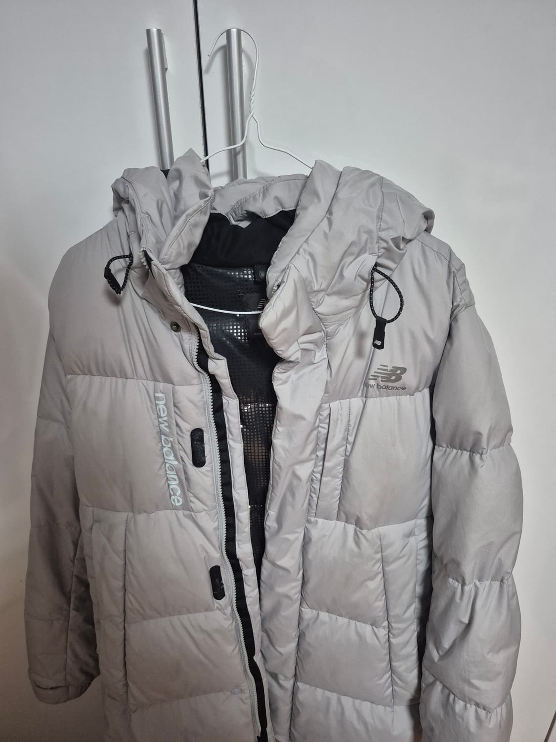 뉴발란스 회색 패딩 상품이미지1