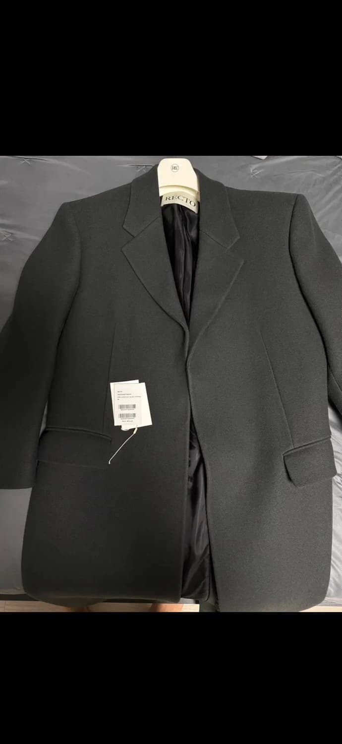 렉토 25 fw 울 싱글코트 차콜 그레이 상품이미지2