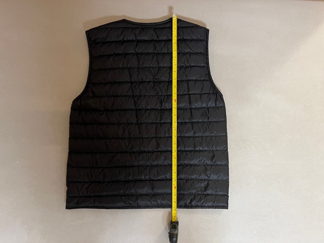 몽벨 수페리어 다운 라운드넥 800필 베스트 경량패딩(블랙) XL 상품이미지6