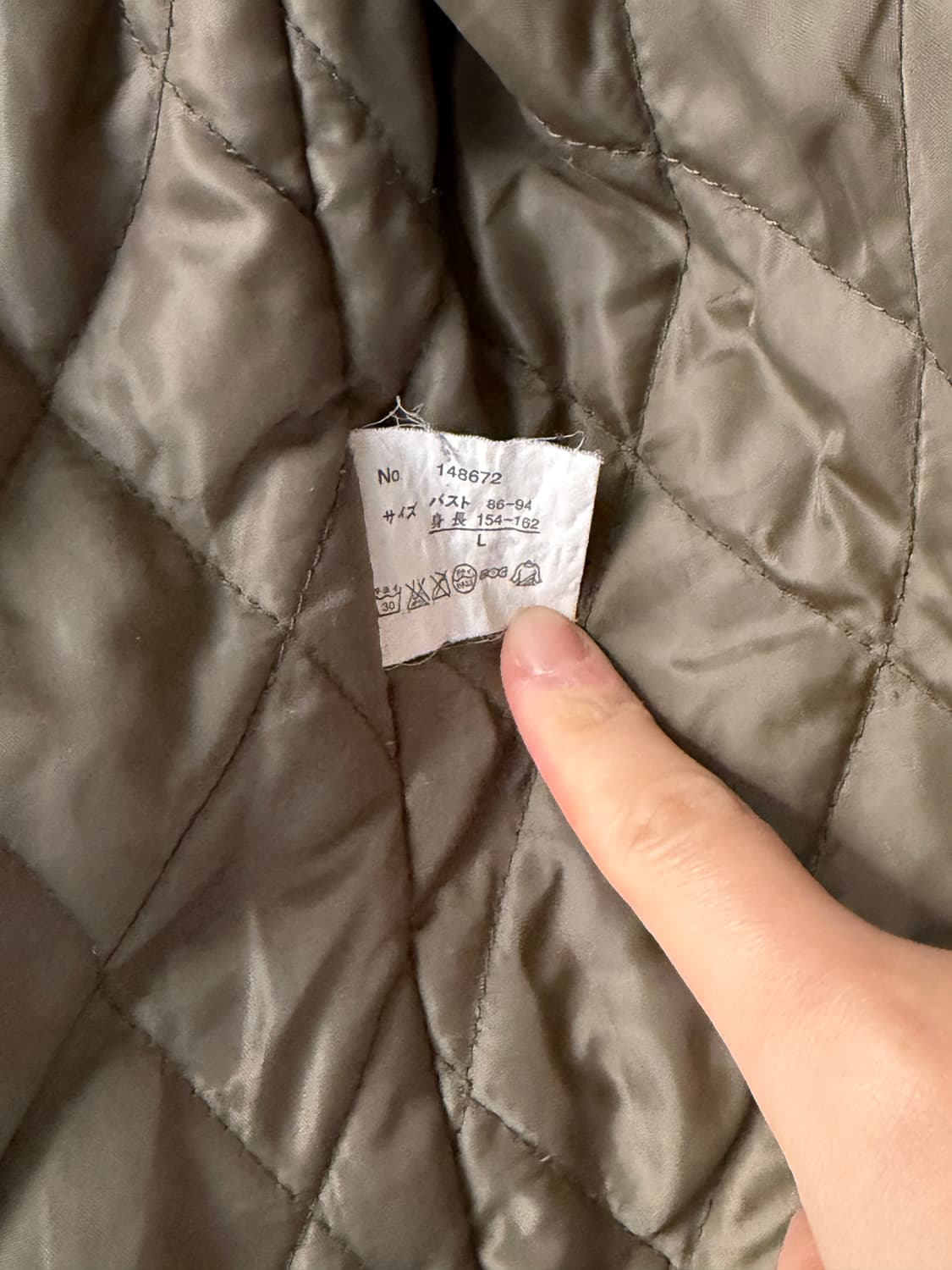 일본빈티지 y2k 카키 셔링점퍼 상품이미지10