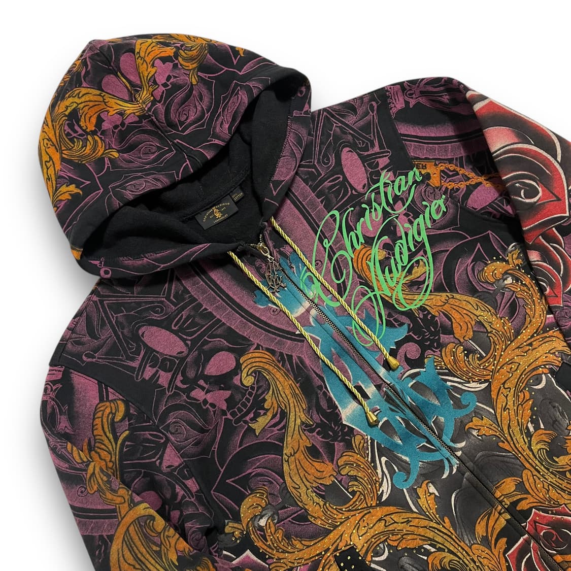 크리스찬 오디저 로즈 크라운 르네상스 스터드 후디 집업 상품이미지2