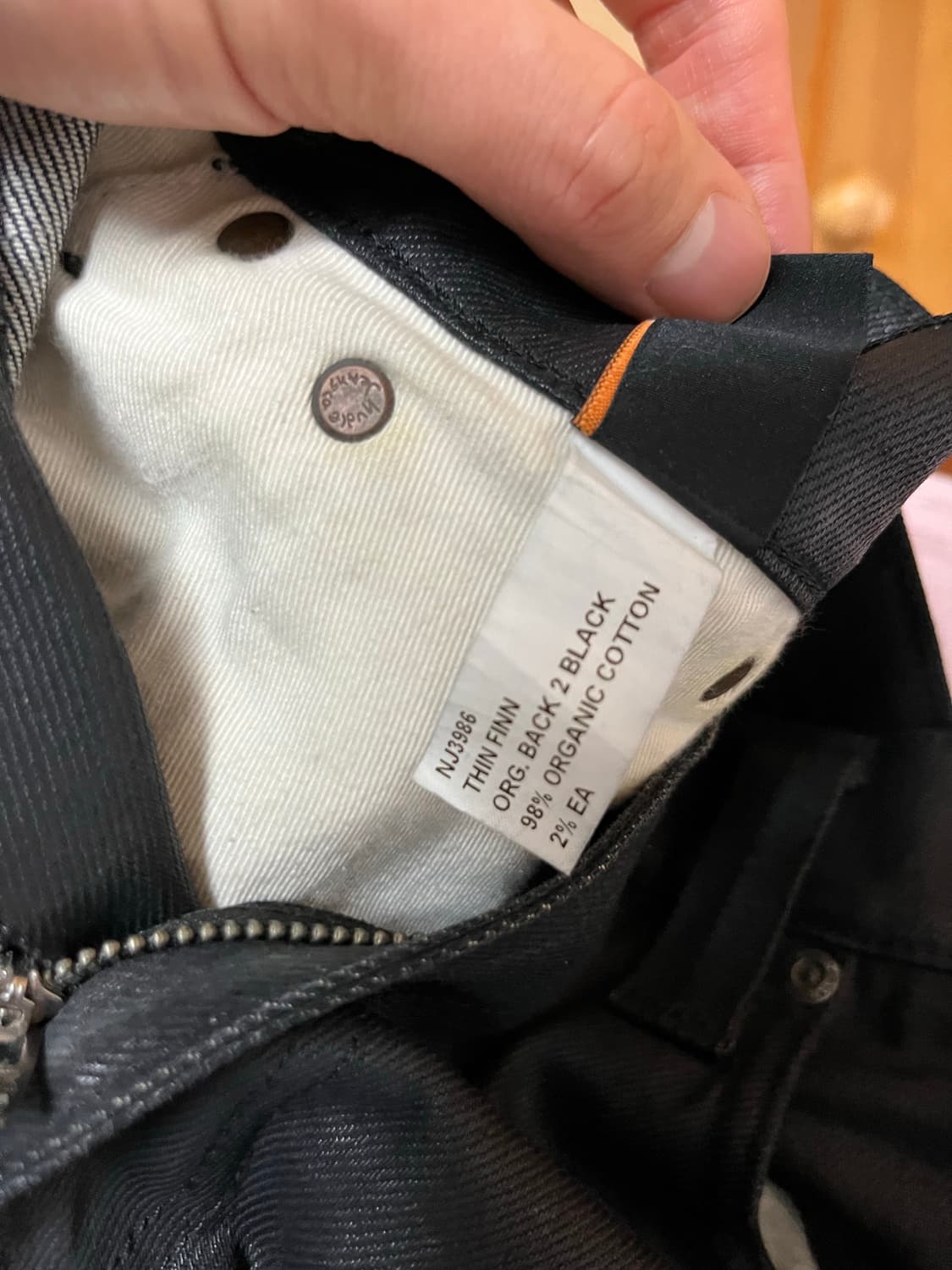 누디진 백투블랙 씬핀 블랙 코팅진 상품이미지6