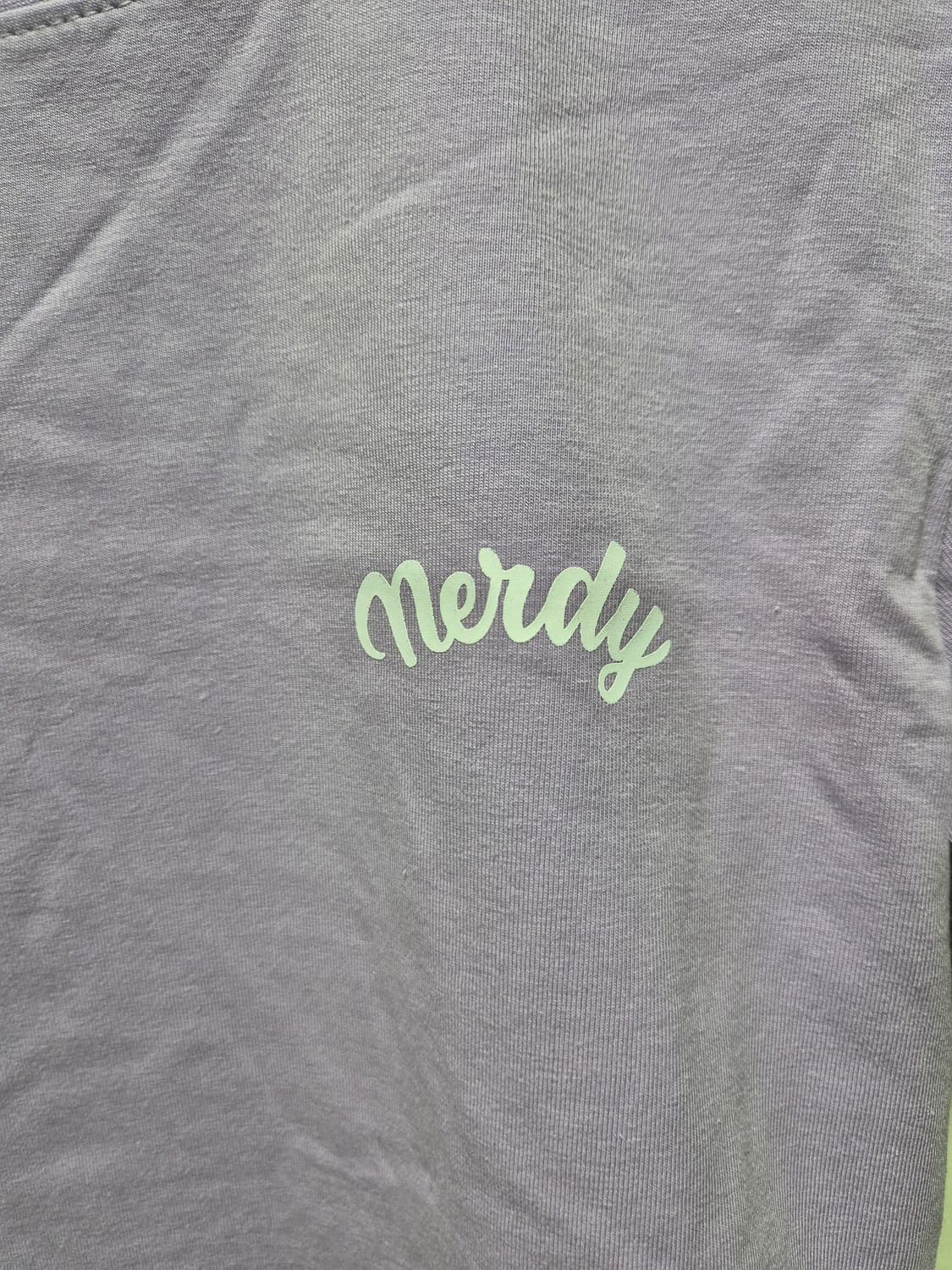 (타임세일)(새상품)널디 NERDY 퍼플 반팔 티셔츠 반바지 세트 상품이미지4