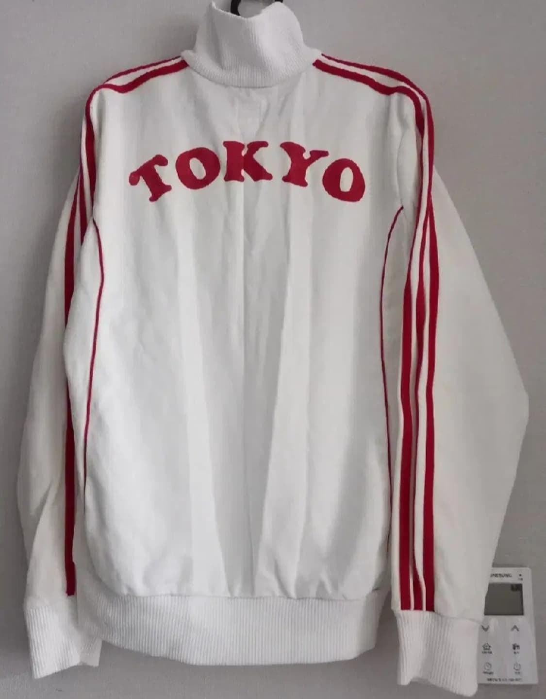 아디다스 희귀 도쿄 흰빨 화이트 트랙탑 저지 져지집업 90/S 상품이미지4
