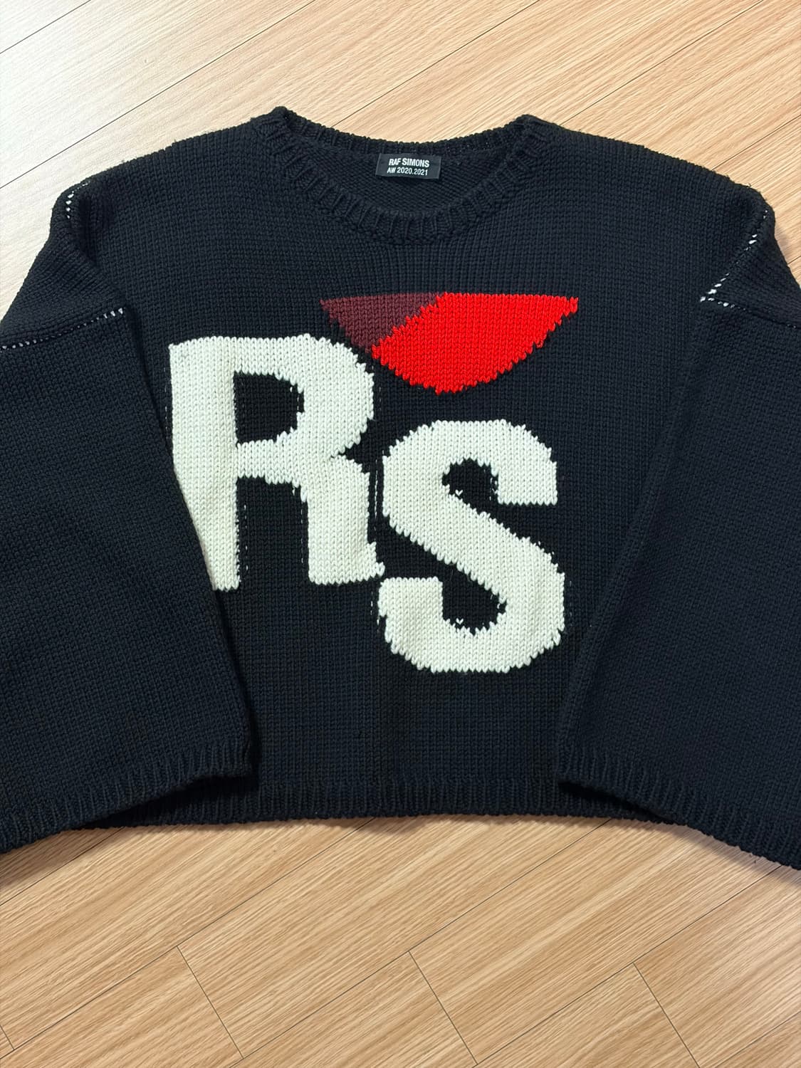 (OS/S) 라프시몬스 크롭 니트 상품이미지1