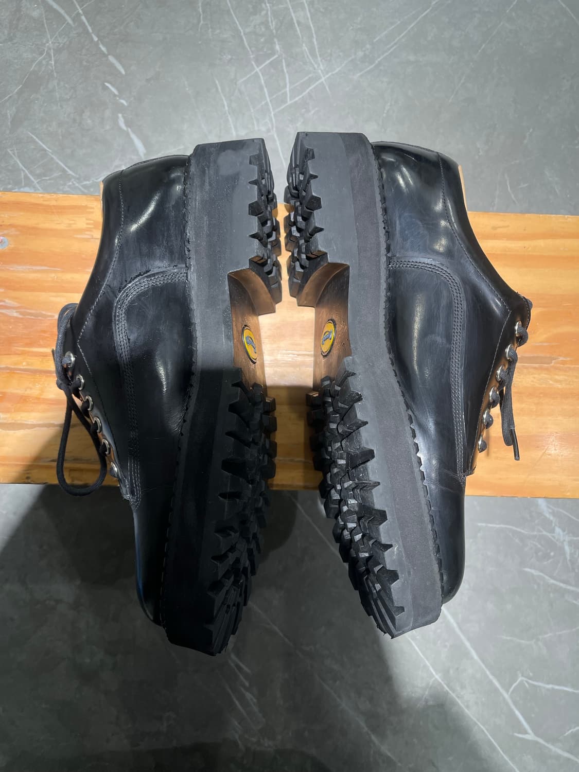 수제화 브랜드 바나나핏(Bananafit)비브람창 청키솔 더비 슈즈255 상품이미지3