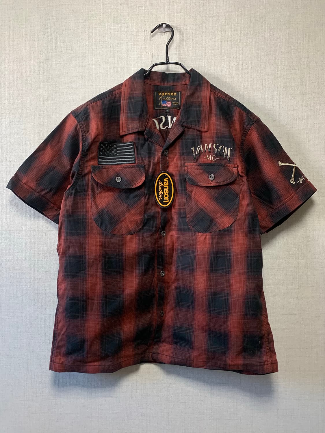 Vanson 반팔 셔츠 XL 상품이미지1