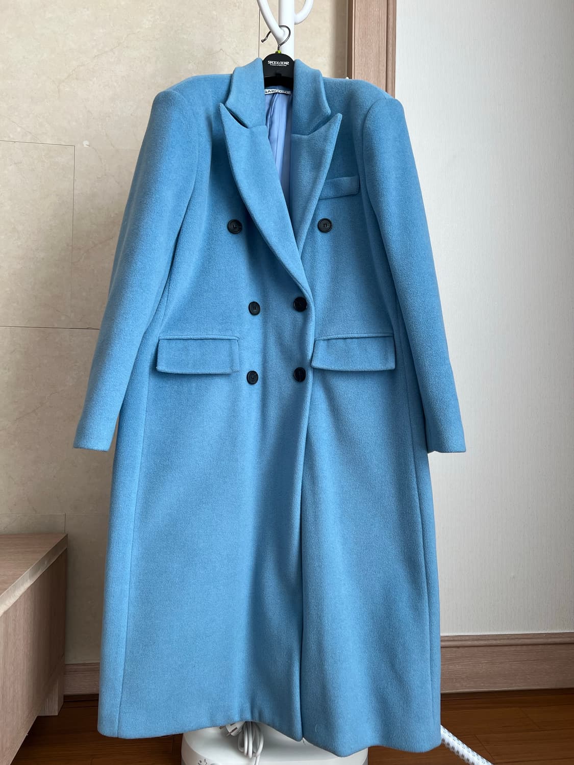블루 롱코트 상품이미지1