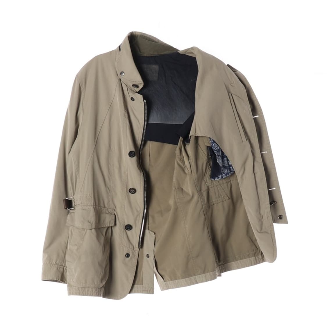 TIME 베이지 사이드 버클 사파리 자켓 L 상품이미지2
