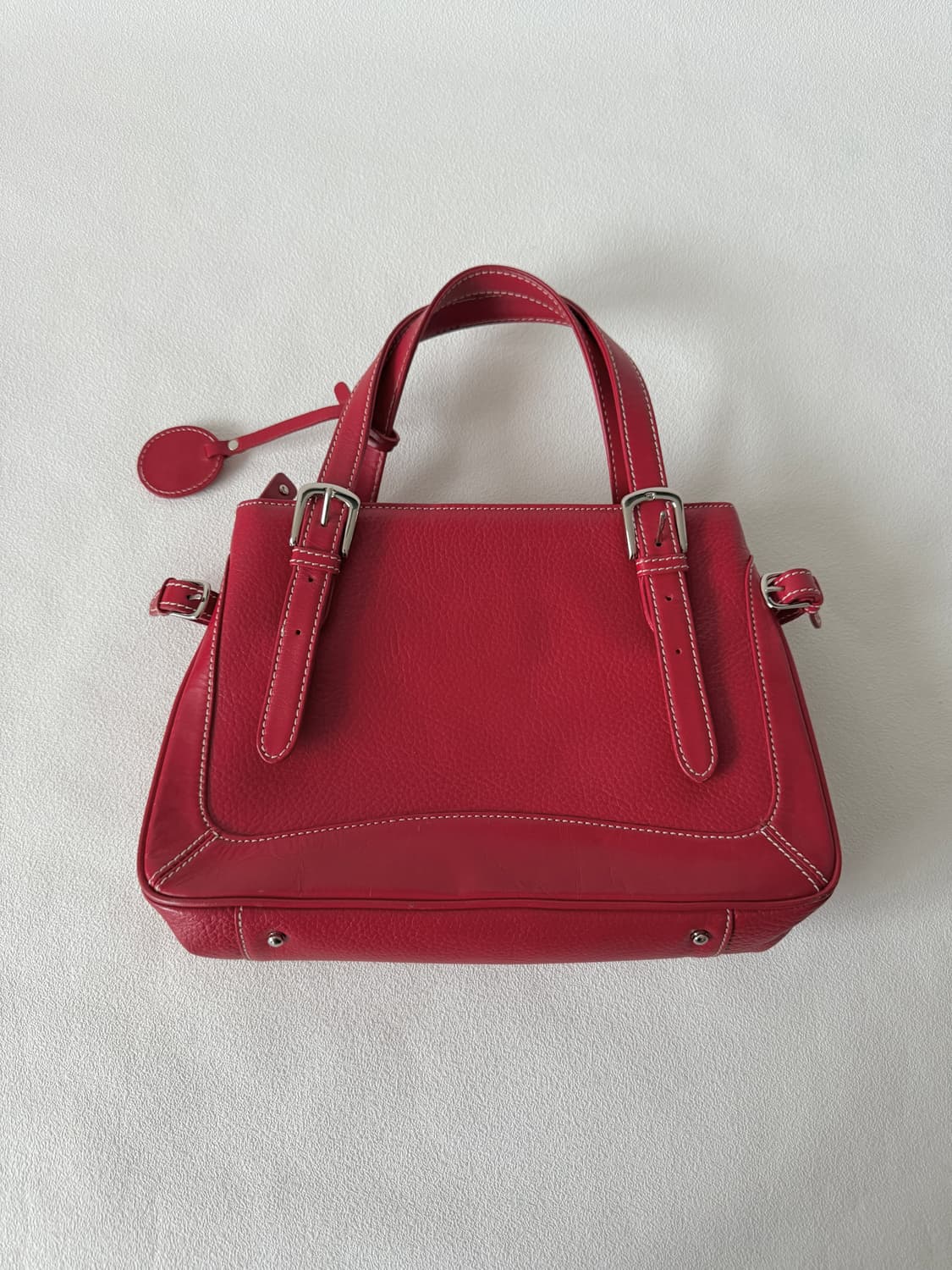 Pre owned 레더 토트 숄더백 상품이미지2