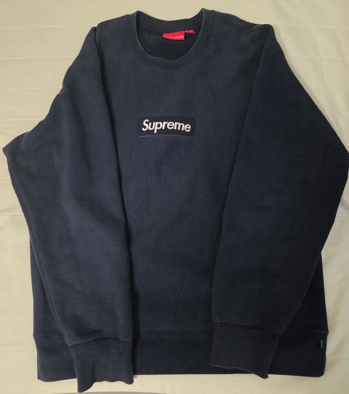 슈프림 박스로고 네이비 맨투맨 XL팝니다 상품이미지1