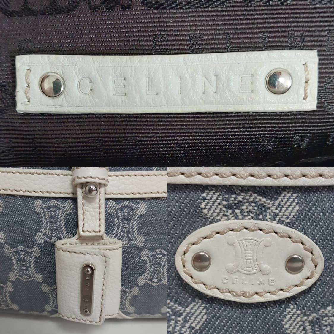 셀린느 데님 마카담 트리오페 부기백 토트백 (정품) 상품이미지10