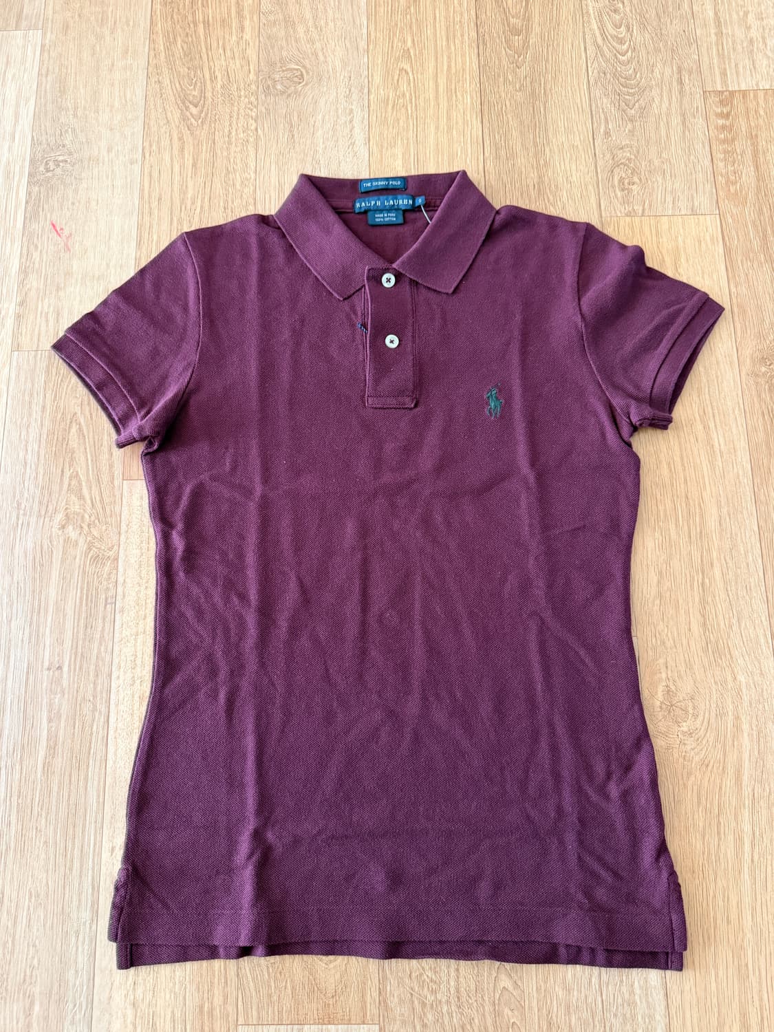 스키니 폴로 랄프로렌 반팔 카라티 S 상품이미지1