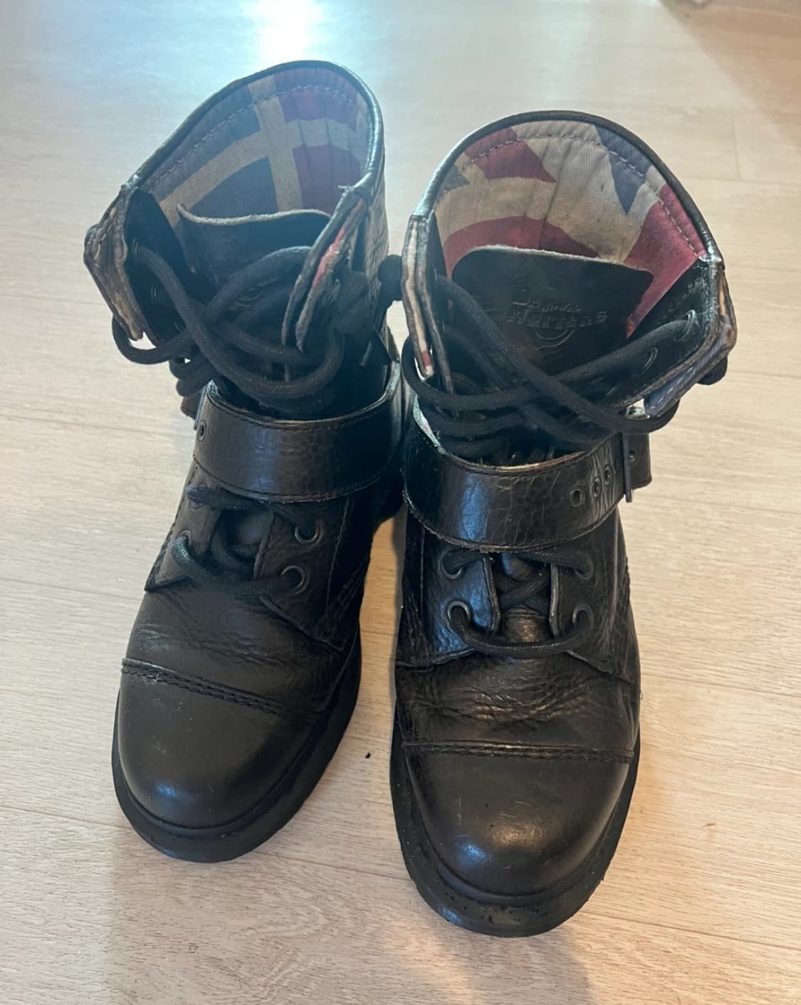 닥터마틴 블랙 레더 버클 부츠 36 상품이미지2