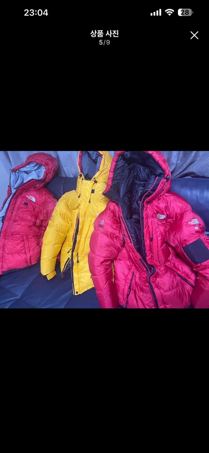 노스페이스 써밋 시리즈 800 발토로 xxl 빨/검 착용샷 상품이미지9