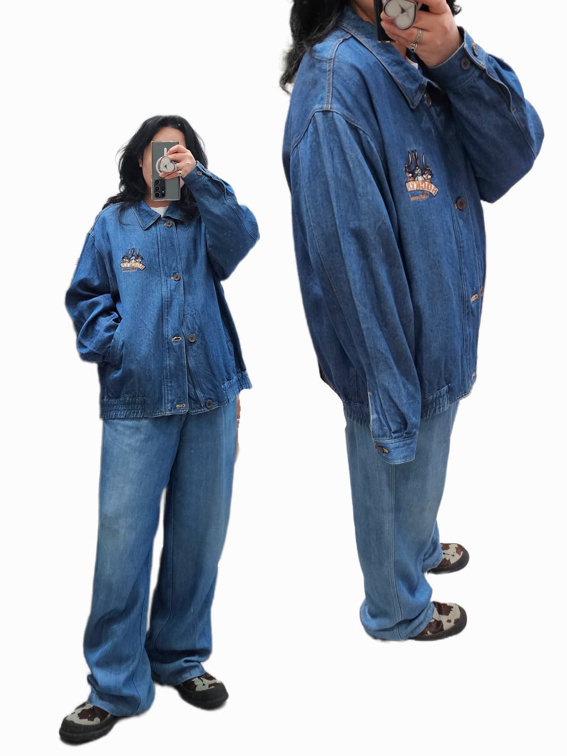 Rocky Rabbit 데님 블루종 상품이미지2