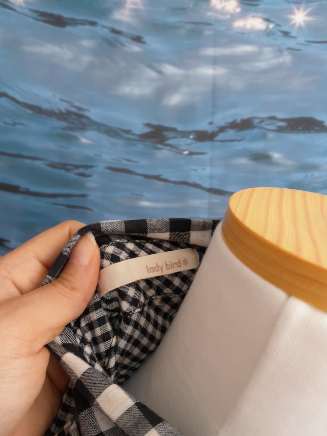 체크 프릴 셔츠 원피스 상품이미지5