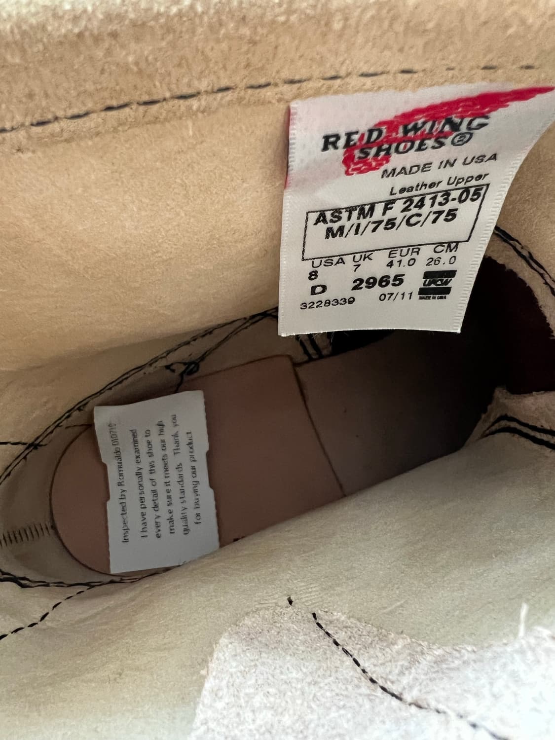 레드윙 2965 엔지니어부츠 8D 상품이미지3