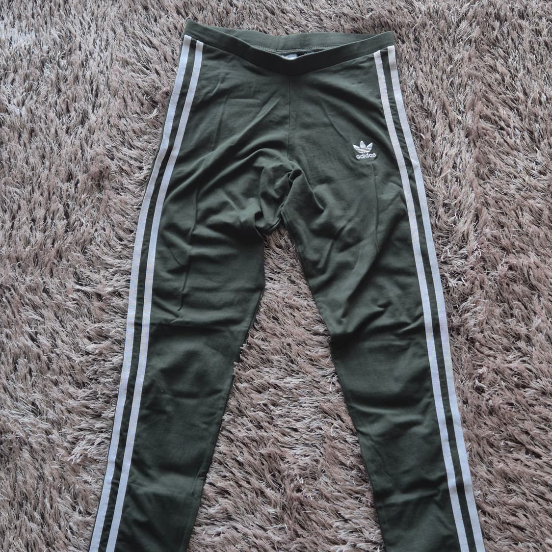 아디다스 오리지널스 3 스트라이프 타이즈/레깅스 - 카키xs 상품이미지3